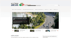 Desktop Screenshot of guamtransportationprogram.com